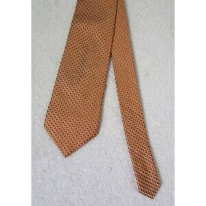 JoS.A.Bank Imported 100% Silk Tie Orange Purple Squares